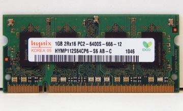 RAM DDR2 SODIMM HYNIX 1GB HYMP112S64CP6-S6 AB-C