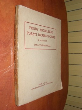 SEIFERT- RÓBY ANGIELSKIEJ POEZJI DRAMATYCZNEJ 1907