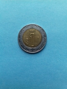 Meksyk 1 peso 1997 bimetal
