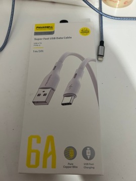 Kabel USB-C 6A!!! Super ładowanie Pavareal