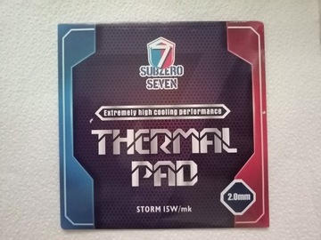 TERMOPAD 15W/mK 100x100x2,0 SUBZERO SEVEN