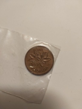 1 cent moneta Canada Kanada 1969 Elzbieta II