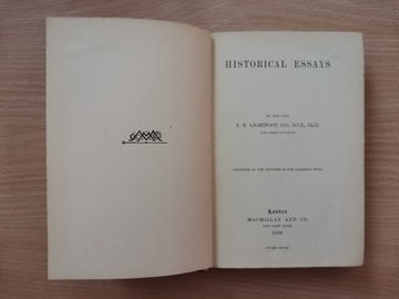 Historical Essays 1896
