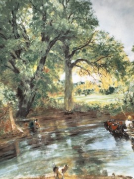 JOHN CONSTABLE - THE HAY WAIN - OBRAZ NA TALERZU