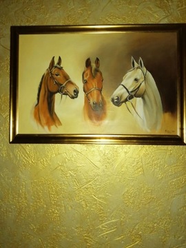 Obraz z koniami