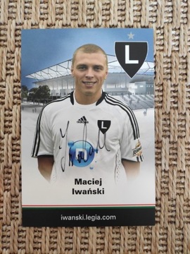 Autograf Maciej Iwański Legia Warszawa
