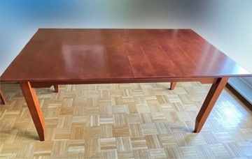 Stół 160x90 cm z litego drewna rozkładan do 260x90