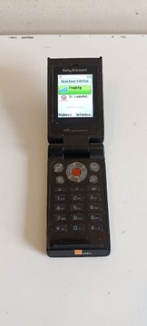 Telefon z klapką Sony Ericsson W380i uszkodzony slot SIM