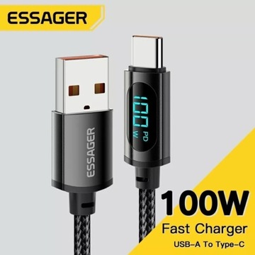 ESSAGER 545 USB-C USB charge kabel 100W,480 Mbs,2M