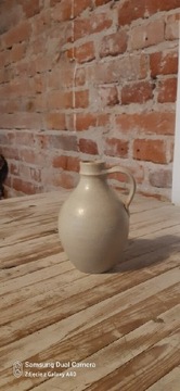 Miniaturowy ceramiczny wazonik, dzbanek handmade