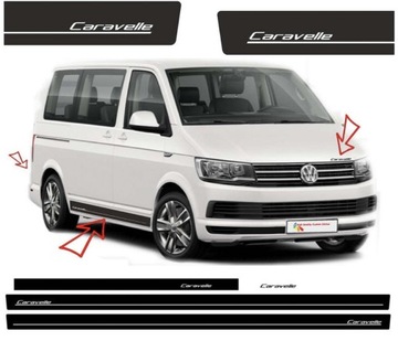 Zestaw naklejek na VW Caravelle T4 T5 T6