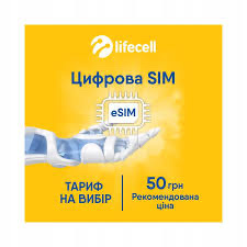 Starter LifeCell karta eSIM tani internet UE UK