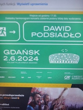Bilety Dawid Podsiadło Gdańsk 