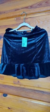 Spódnica czarna aksamitna mini  40 H&M 