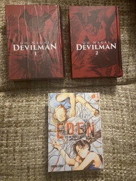 Devilman 1 i 2 Eden 1 mangi w twardej oprawie nowe
