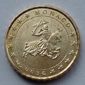 MONAKO  2003 - 10 CENTÓW UNC !!!!!!!