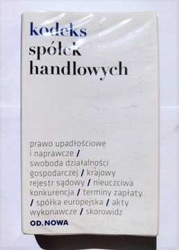 Kodeks spółek handlowych prawo upadłościowe zbiór