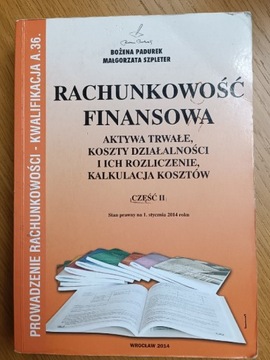 Rachunkowość finansowa część II- kwalifikacja A.36