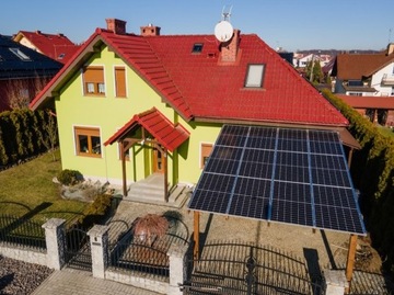 CARPORT dwustanowiskowy Fotowoltaika 9,9kW +montaż