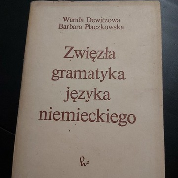 Zwięzła gramatyka j. niemieckiego - Dewitzowa 1986
