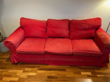 Sofa Ektorp Ikea 3 osobowa kanapa nierozkładana