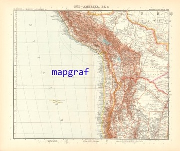 AMERYKA POŁUDNIOWA część 3 mapa z 1906 roku 97