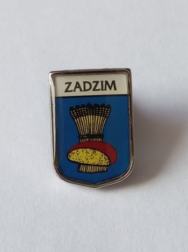 Herb gmina Zadzim przypinka pin odznaka wpinka