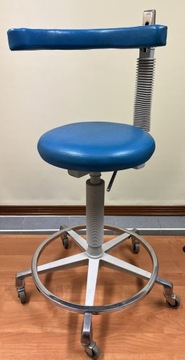 Krzesło stomatologiczne, obrotowe, oparcie, kółka