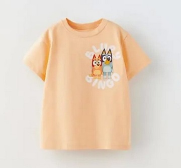 BLUEY BINGO BLUZKA KRÓKI RĘKAW DZIECI T-SHIRT 104