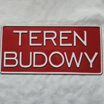 Tabliczka TEREN BUDOWY aluminiowa