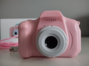 Nowy aparat cyfrowy różowy gry zdjęcia filmy dziecięcy 
