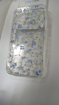 iPhone 12 Mini Clear Case z kwiatruszkami NOWA