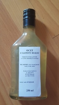 Ocet z jasnoty białej