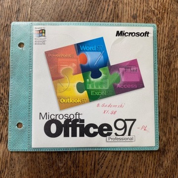 Pakiet MICROSOFT OFFICE 97 Professional oryginalna płyta