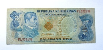 2 Peso 1970 r. Filipiny 