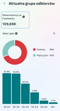 Dobrze prosperujący Fanpage/Strona na Facebooku