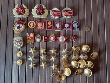 Zestaw pinów Rosja CCCP ,vintage 