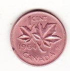 KANADA .... 1 cent ... 1964 ,,,,KM# 49