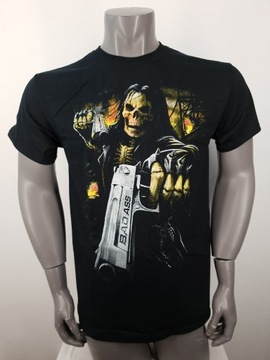 T-Shirt Skull, Gun, Bad Ass, Metal, Horror