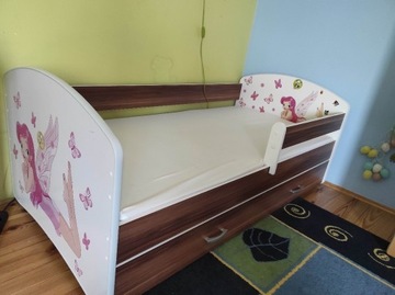 Łóżko dziecięce materac 160x80 z szufladą