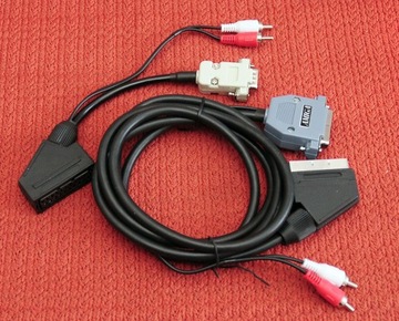 Kabel Euro Scart Amiga TV+Monitor 9pin