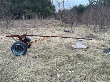 wózek do transportu kłód drewna