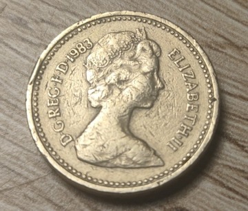 Moneta One Pound 1983.r 
