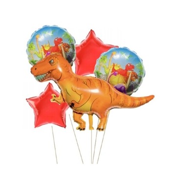 Zestaw Balonów (5szt) Dinozaur 