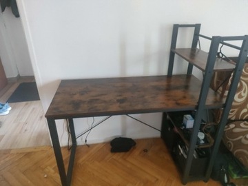 Stół z półkami.. biurko loft