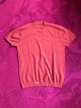 T-shirt ZARA / brąz miedziany / r.XL / stan bdb