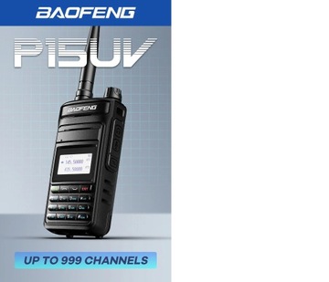 BaoFeng P15UV 5W Dual Band VHF UHF Radio FM + Baseus GaN2 Lite 65W