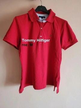 Czerwona koszulka Polo Tommy Hilfiger roz. M