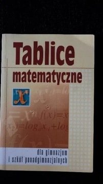 Tablice matematyczne gimnazjum i szkół ponadgim.