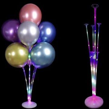 STOJAK NA BALONY led color 